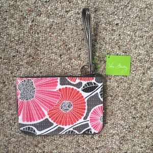 Vera Bradley Shimmer Wristlet Cherry Blossoms